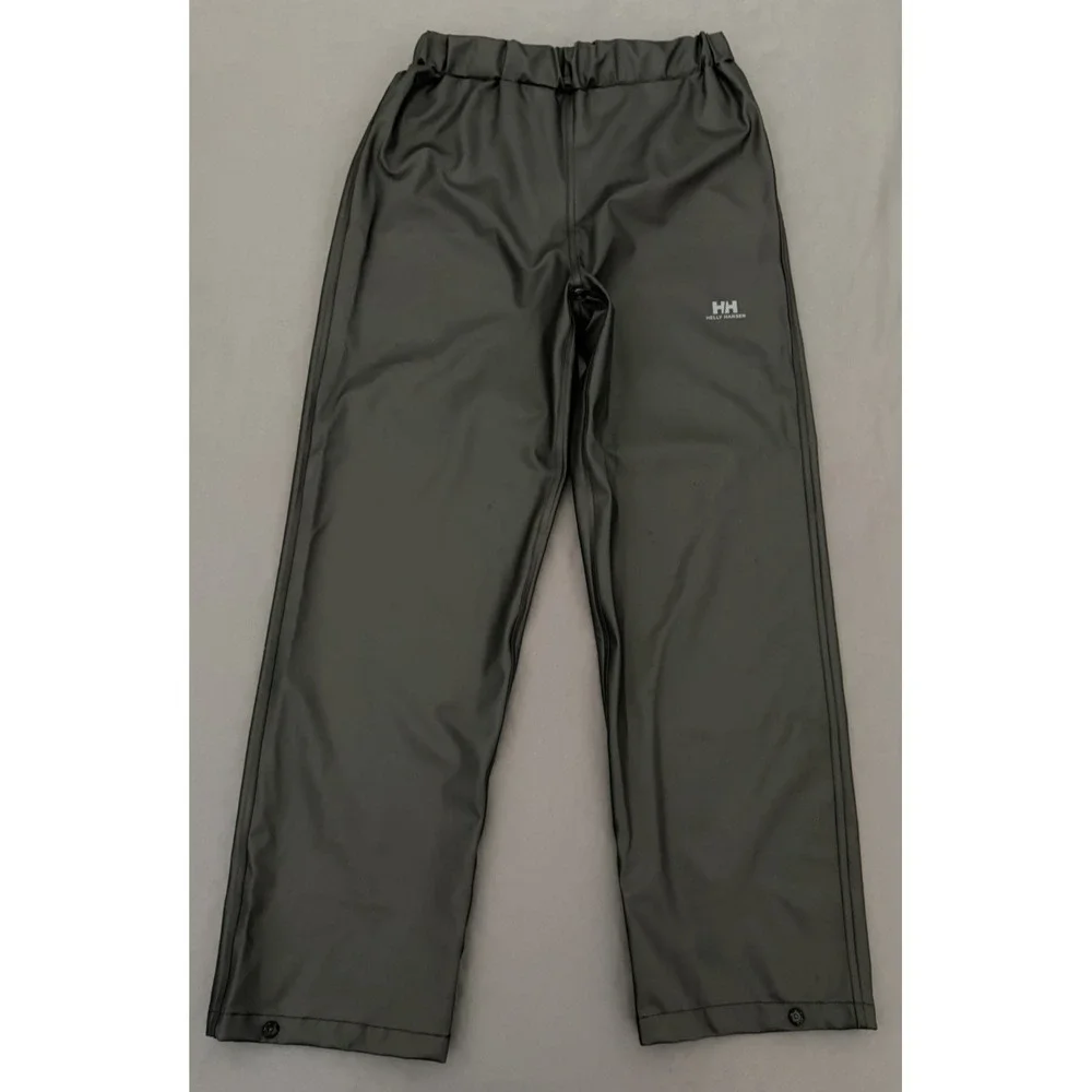 Helly Hansen Rain Pants Size 152/12 Black Voss Waterproof Junior Youth Outdoors